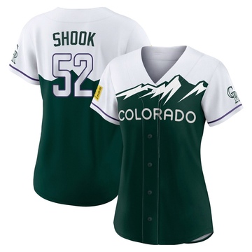 TJ Shook Women's Replica Colorado Rockies Green 2022 City Connect Jersey