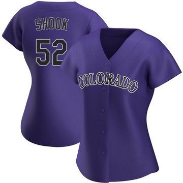 TJ Shook Women's Replica Colorado Rockies Purple Alternate Jersey
