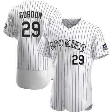 Tanner Gordon Men's Authentic Colorado Rockies White Home Jersey