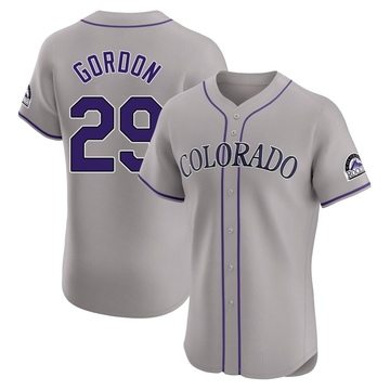 Tanner Gordon Men's Elite Colorado Rockies Gray Road Jersey