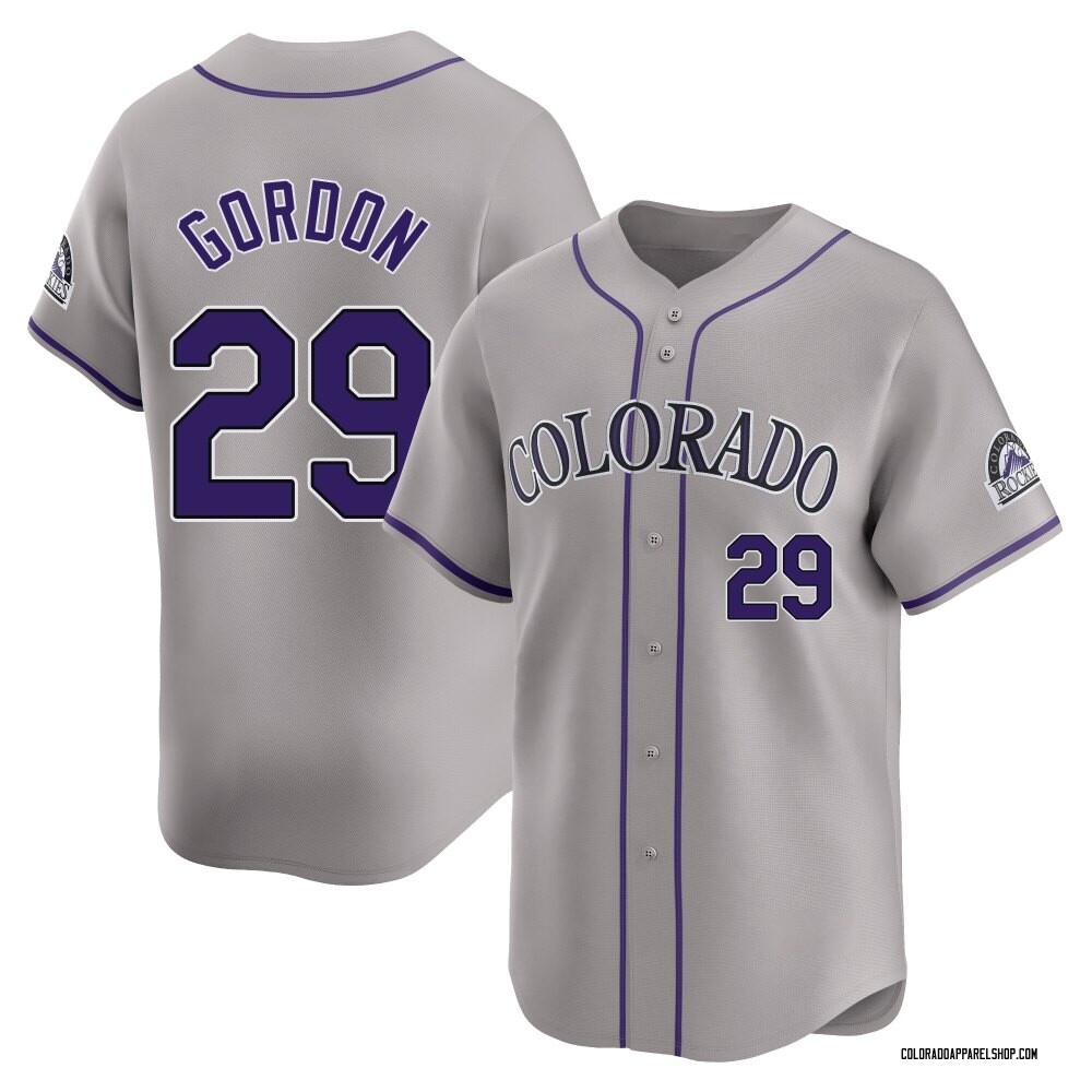 Tanner Gordon Men's Limited Colorado Rockies Gray Road Jersey