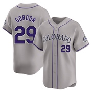 Tanner Gordon Men's Limited Colorado Rockies Gray Road Jersey