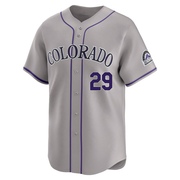 Tanner Gordon Men's Limited Colorado Rockies Gray Road Jersey