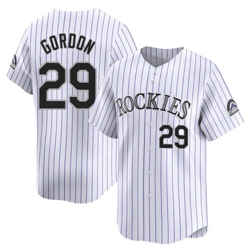 Tanner Gordon Men's Limited Colorado Rockies White Home Jersey