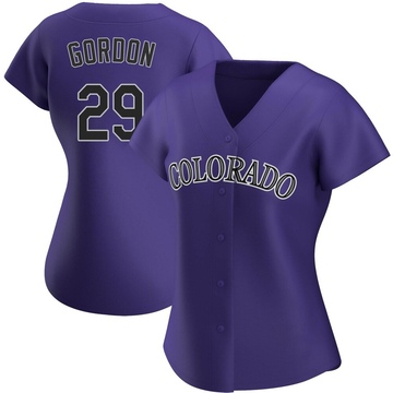 Tanner Gordon Women's Replica Colorado Rockies Purple Alternate Jersey