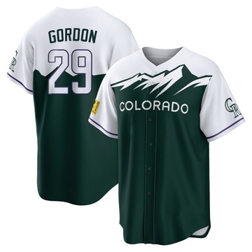 Tanner Gordon Youth Replica Colorado Rockies Green 2022 City Connect Jersey