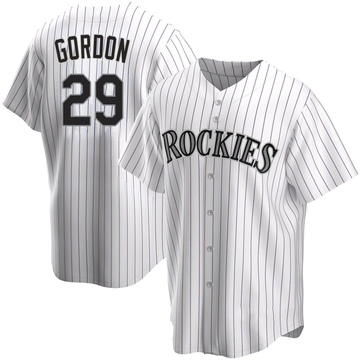 Tanner Gordon Youth Replica Colorado Rockies White Home Jersey