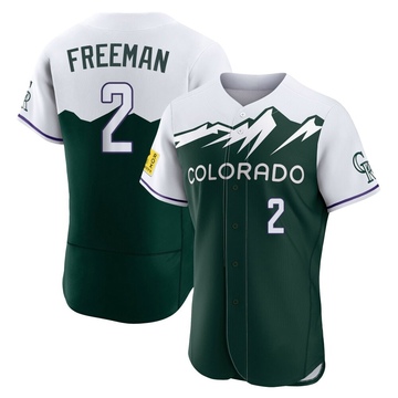 Tyler Freeman Men's Authentic Colorado Rockies Green 2022 City Connect Jersey