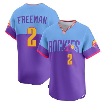 Tyler Freeman Men's Limited Colorado Rockies Purple/Light Blue 2025 City Connect Jersey