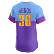 Zachary Agnos Men's Elite Colorado Rockies Purple/Light Blue 2025 City Connect Jersey