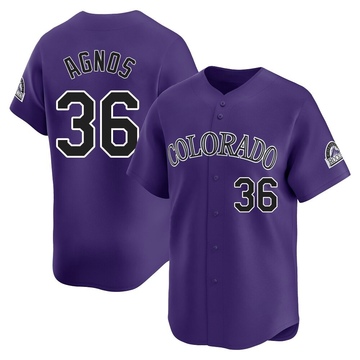 Zachary Agnos Youth Limited Colorado Rockies Purple Alternate Jersey
